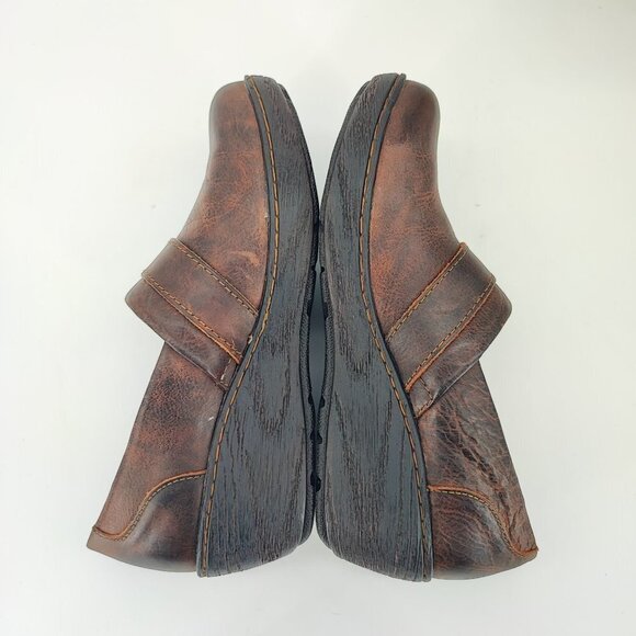 Boc Born Women's Concept Brown Leather Wedge Heels Shoes Size 7.5 - Picture 5 of 8
